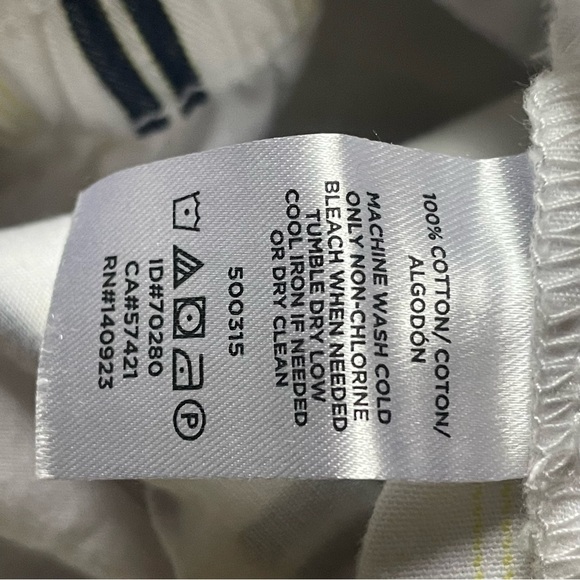 Loft Striped Women's The waist Shorts yellow/black/white with tie size 4 - Picture 8 of 8